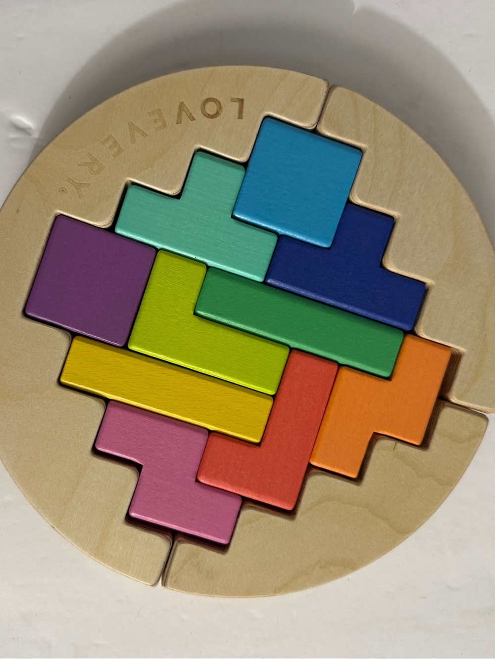 LOVEVERY Wooden Wobble Puzzle